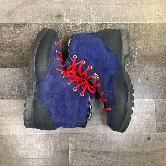 Galibier Womens Size 6 Mountaineering Boots Blue Black Suede Outdoor Hiking