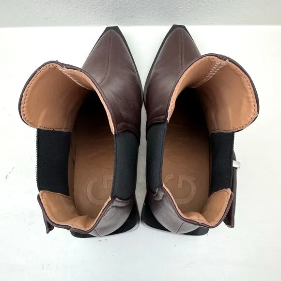 Ganni Brown Feminine Buckle Ankle Boots Women's 40 NWOB