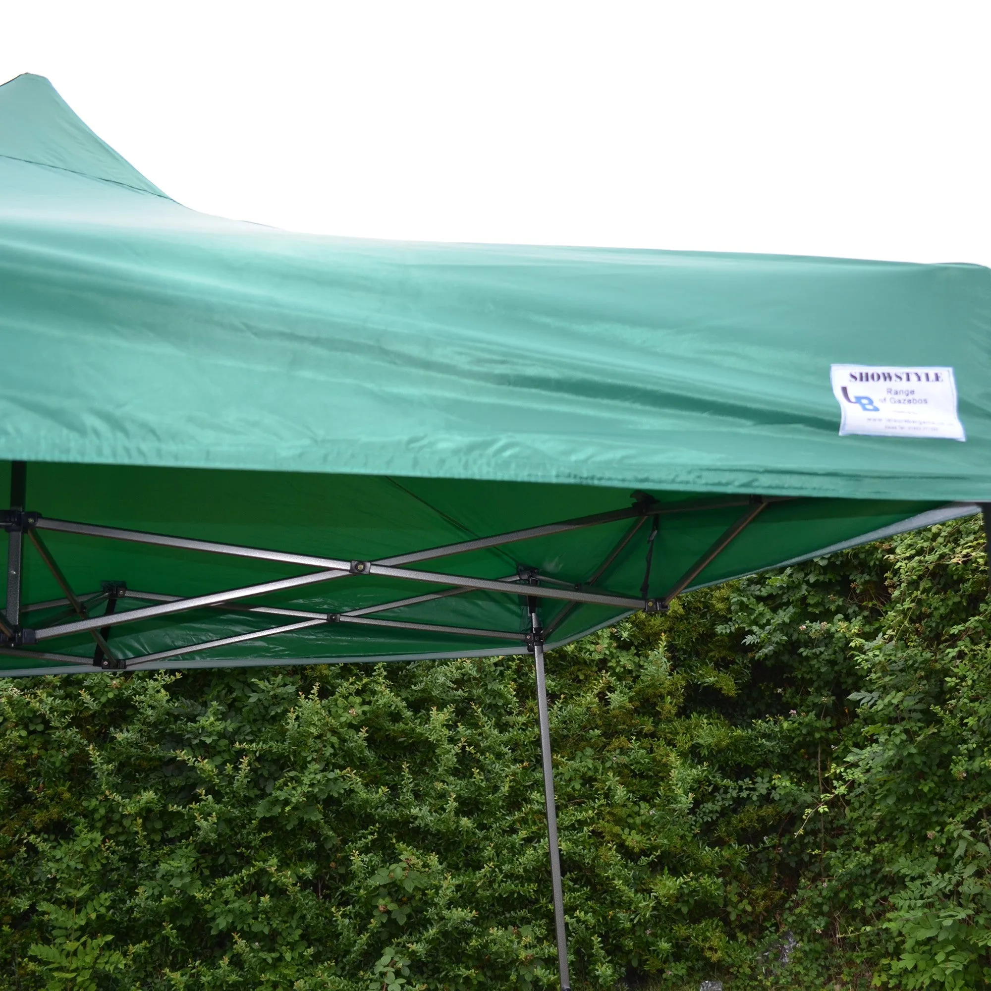 Gazebo Commercial Grade SHOWSTYLE Fire Retardant Heavy Duty 3 x 3m, Green