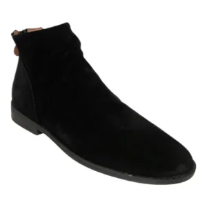 Gentle Souls Emma Back Zip Black Suede Comfort Ankle Boots Size 8M