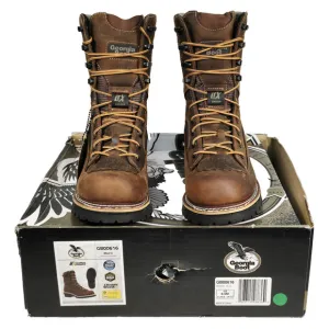 Georgia Boot LTX Men's Size 8.5M Brown Logger Waterproof 9&quot; Work Boots GB00616