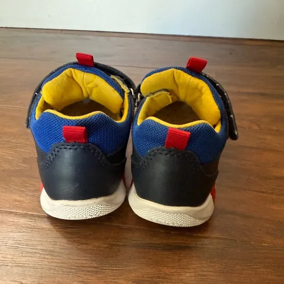 Geox Lepidoo Blue and Red Sneakers Aesthetic Sporty Design-Size 8