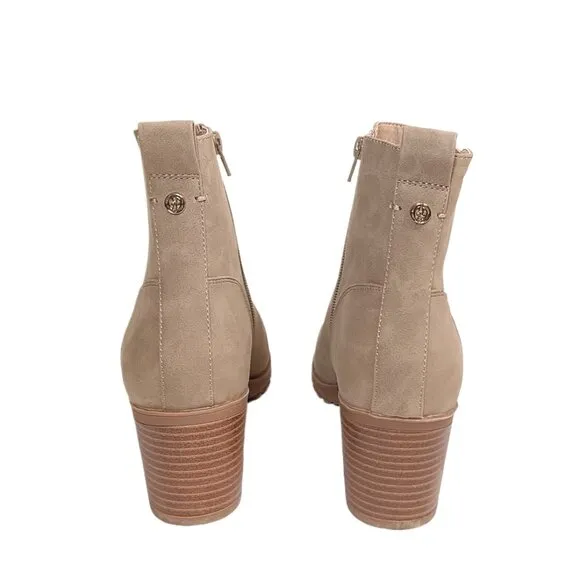 Giani Bernini Sloann Boots Womens 10 Tan Faux Suede Comfort Ankle Boots New