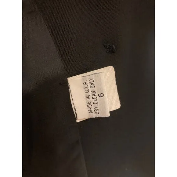 Gianni Black Double-Breasted Wool Blend Blazer Sz 6 Petite ~ Polished Perfection
