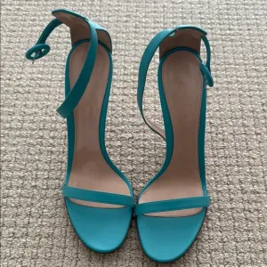 Gianvito Rossi Portofino 105 Blue Strappy Sandals