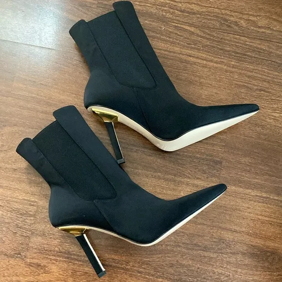 Good American Black Women's Ankle Boots Sz 10.5