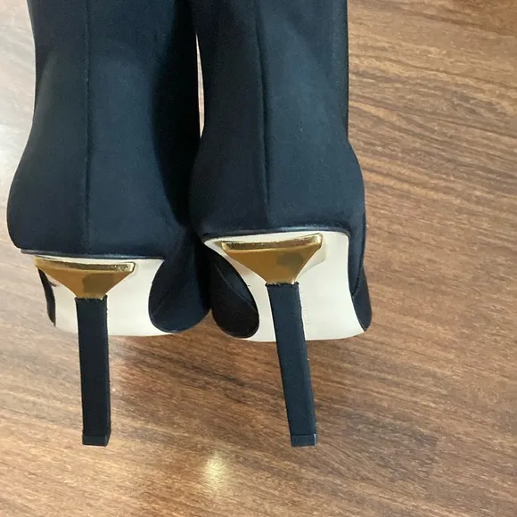 Good American Black Women's Ankle Boots Sz 10.5
