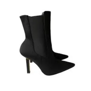 Good American Black Women's Ankle Boots Sz 10.5