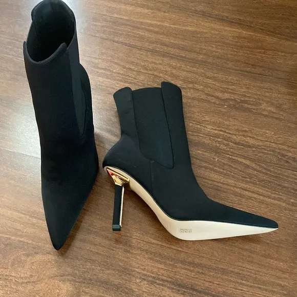 Good American Black Women's Ankle Boots Sz 10.5