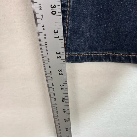 Grace in LA Blue Boot Cut Jeans Embroidered Embellished pockets Sz 29