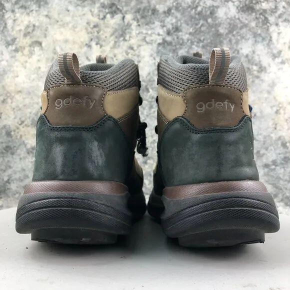 Gravity Defyer Men's Size 8.5 GDEFY Sierra Brown Genuine Leather Hiking Boots