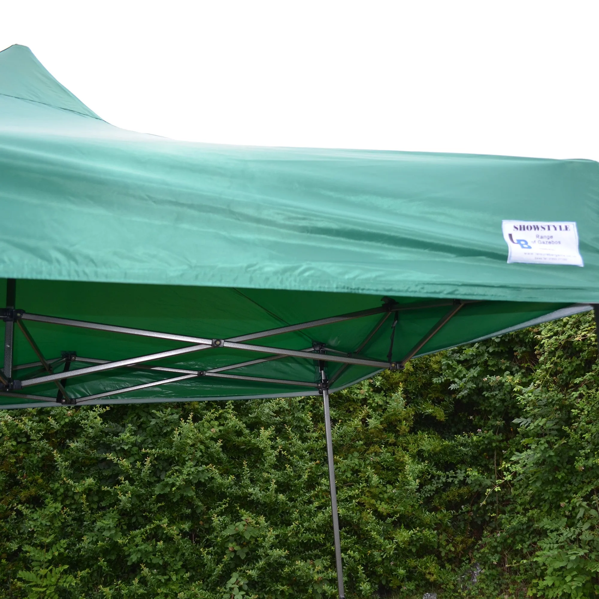 Green Heavy Duty SHOWSTYLE® Commercial Grade Gazebo 2.5m x 2.5m