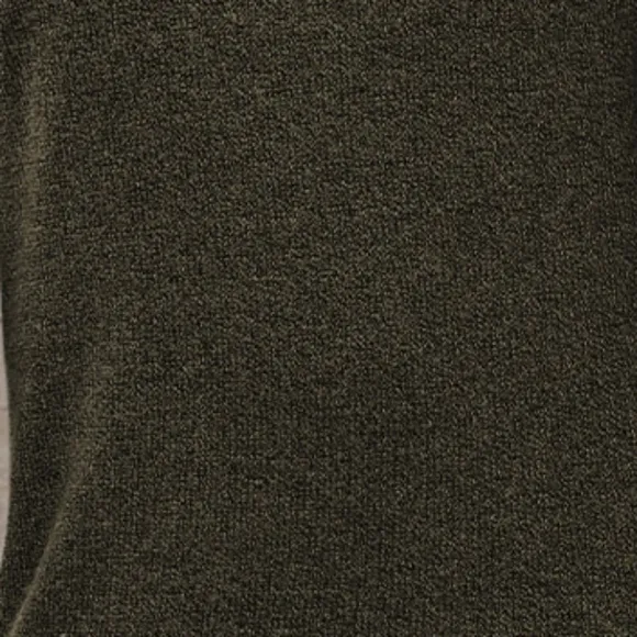 Green V-Neck Sweater Dress