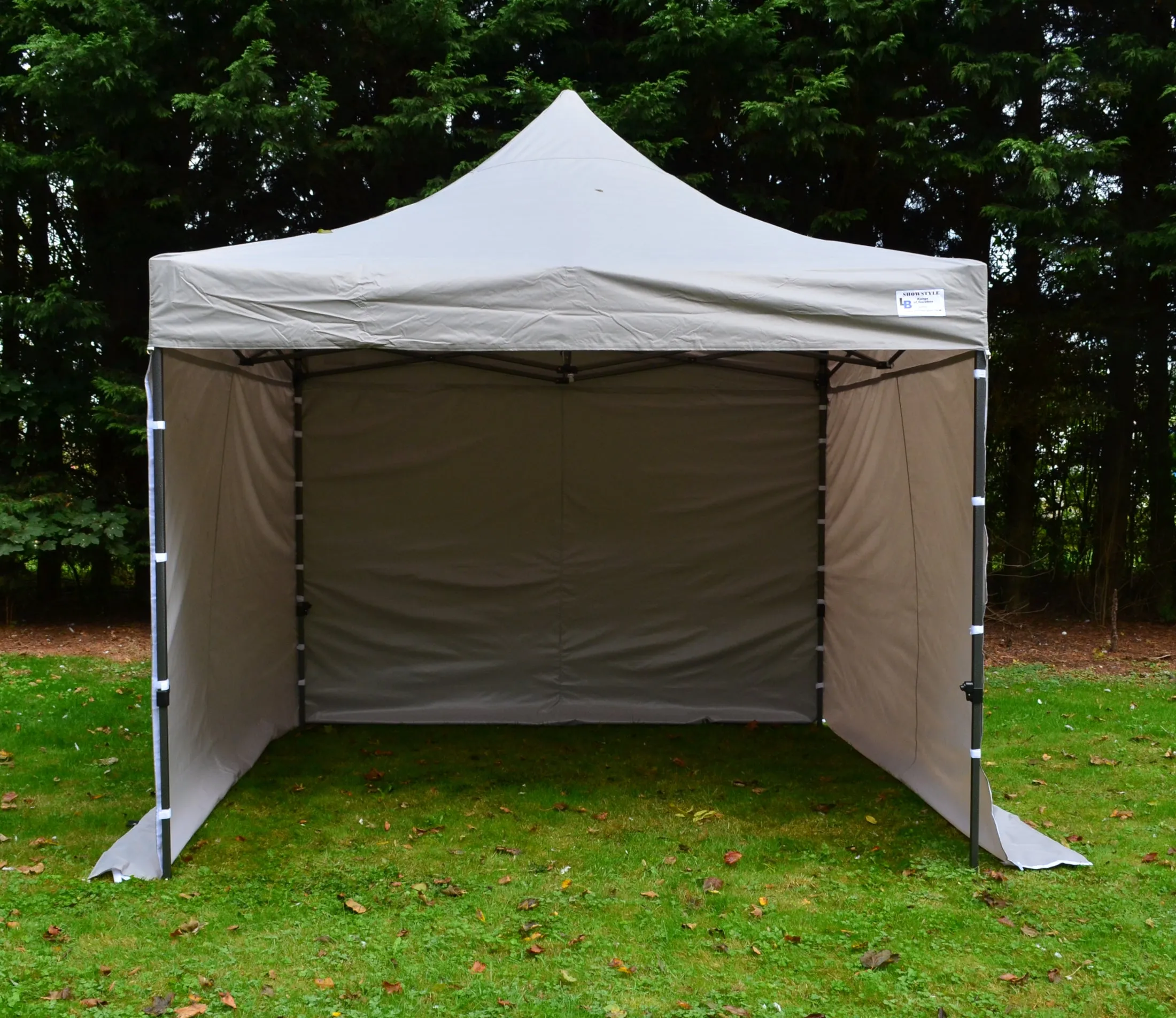 Grey Heavy Duty SHOWSTYLE® Commercial Grade Gazebo 3m x 3m