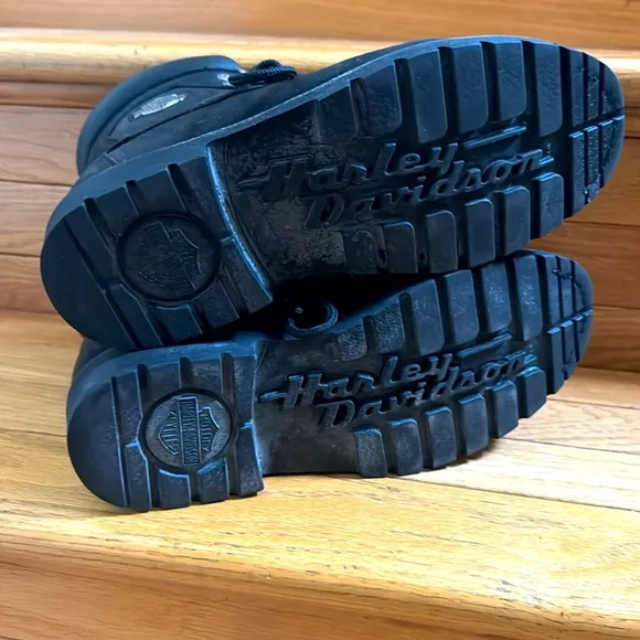 HARLEY DAVIDSON Women’s Black Rider Biker Boots Size 9.5 Motorcycle Boots