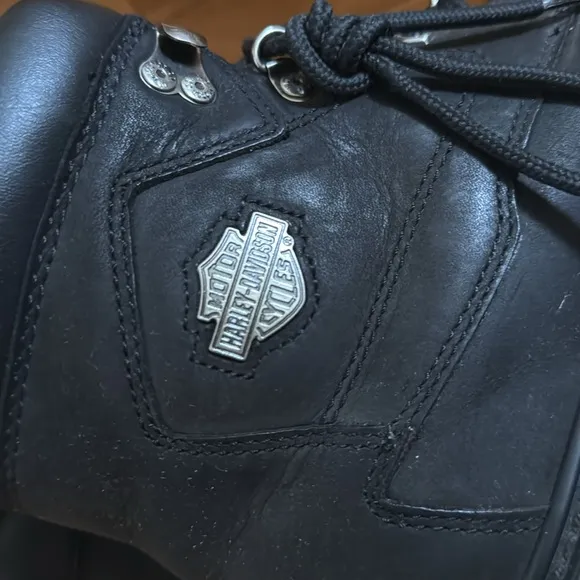 HARLEY DAVIDSON Women’s Black Rider Biker Boots Size 9.5 Motorcycle Boots