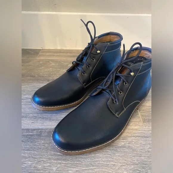 Hawker Rye Men's Frausen Contrast Stitch Chukka Boots Black Size US: 10