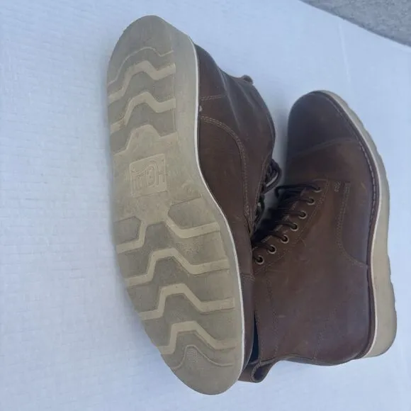 Helm Boots The Lou Brown Leather Lace Up Size 7M Designed In Texas Chukka Urban