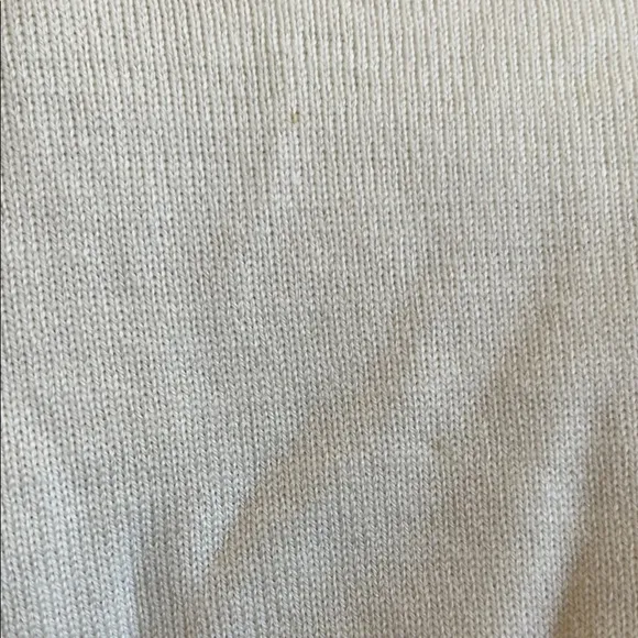 Henri Bendel Cream Long Sleeve women’s sweater Italy merino wool