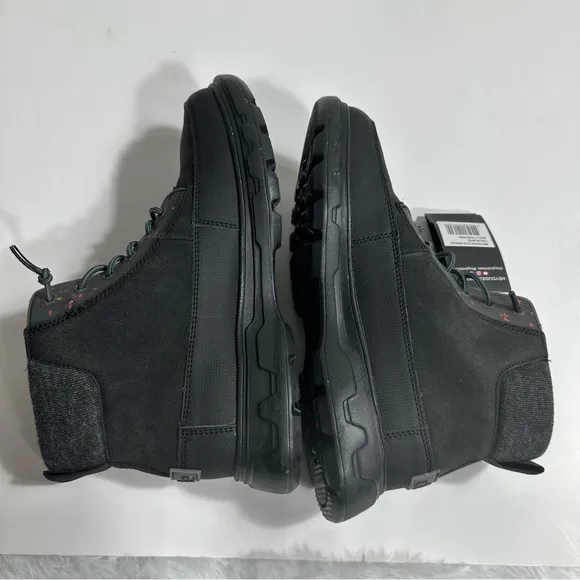 Hey Dude Duke Eco Shield Boots Black Mens Sz 7 Comfort Lightweight Lace Up NWT