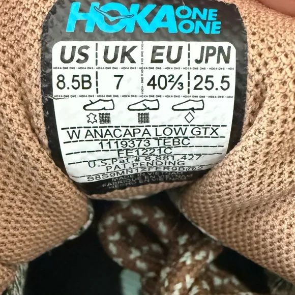 Hoka Anacapa Low GTX Trail Hiking Shoes Tigers Eye / Black Trail-Ready Outsole