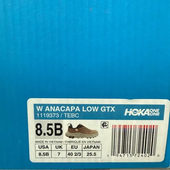 Hoka Anacapa Low GTX Trail Hiking Shoes Tigers Eye / Black Trail-Ready Outsole