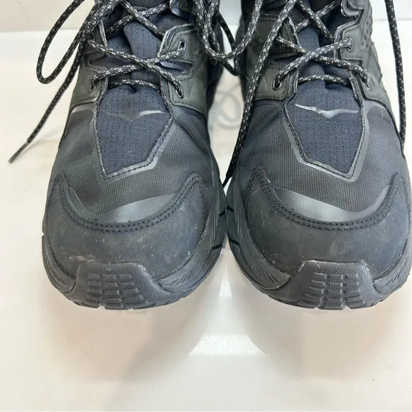 Hoka One One Anacapa Mid Gore-Tex GTX Black Hiking Shoes Sz 11.5 D 1122018-BBLC