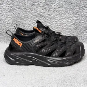 Hoka One One Hopara Womens Size 10 Hiking Sandals Shoes Black Fusion Coral