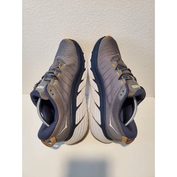 Hoka One One Mens Gaviota 3 Running Shoes Sneakers Gray Blue Mens Size 11.5 D