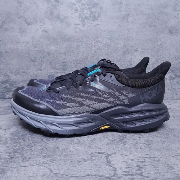 HOKA One One Speedgoat 5 GTX Gore Tex Spike Hiking Running Shoes Mens 8.5 D Nby