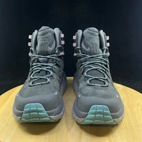 Hoka One One Womens Kaha 2 Mid GTX Hiking Boots Size 9.5 B Castlerock Gray New
