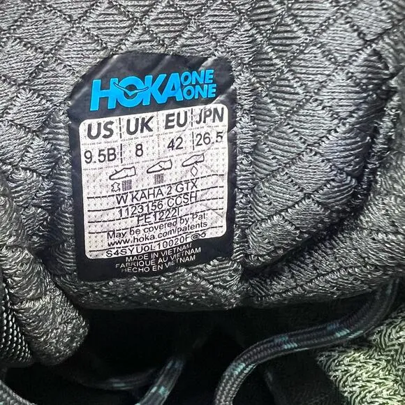 Hoka One One Womens Kaha 2 Mid GTX Hiking Boots Size 9.5 B Castlerock Gray New