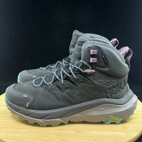 Hoka One One Womens Kaha 2 Mid GTX Hiking Boots Size 9.5 B Castlerock Gray New