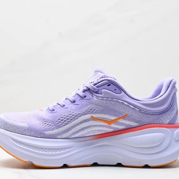 HOKA Purple and Orange Women's Bondi 9 Running Shoes
