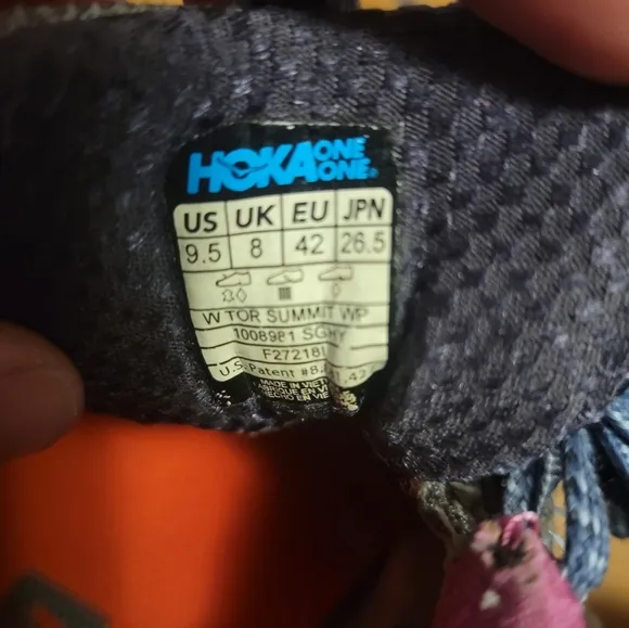 Hoka One One 'Tor Summit WP' Gray/Pink/Blue Sneakers