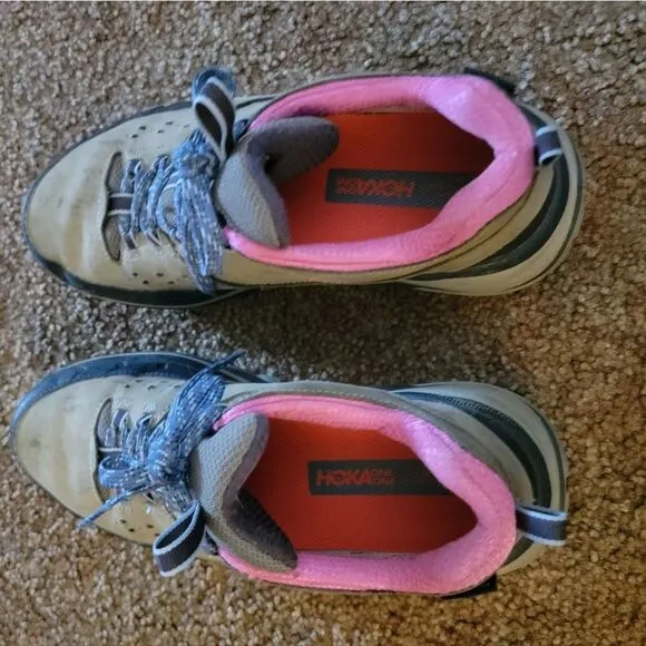 Hoka One One 'Tor Summit WP' Gray/Pink/Blue Sneakers