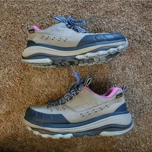 Hoka One One 'Tor Summit WP' Gray/Pink/Blue Sneakers