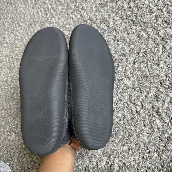 Huckberry Greys Wool Indoor Outdoor Slipper Boots Rubber Sole Men 8 Gray New