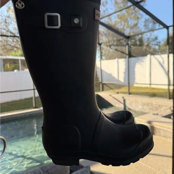 Hunter kids Wellington Navy Rain Boots