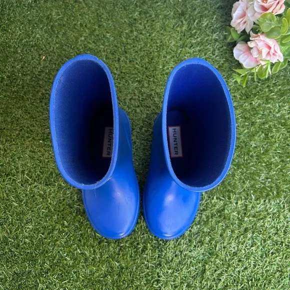 Hunter LITTLE KIDS ORIGINAL FIRSTCLASSIC BOOTS Colour: CRUISE BLUE unisex 9 new