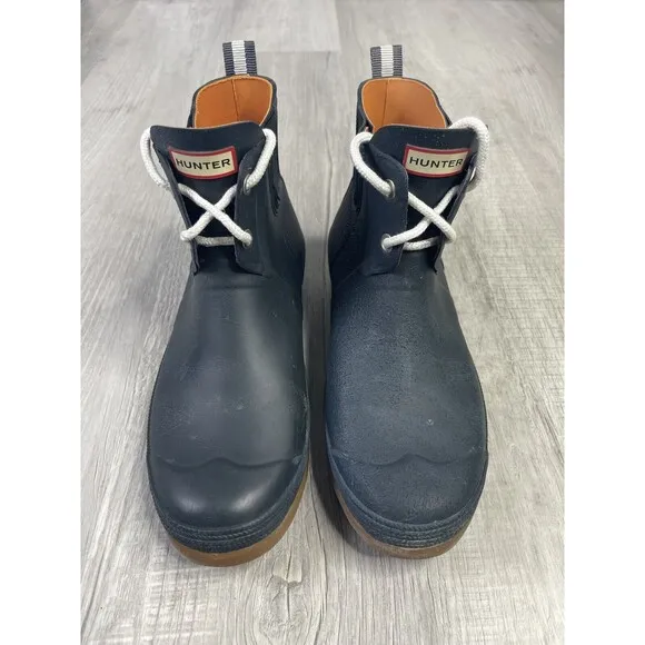 Hunter Women’s Matte Navy Sissinghurst Laced Boots Size 9 Hiking Outdoor Fall M