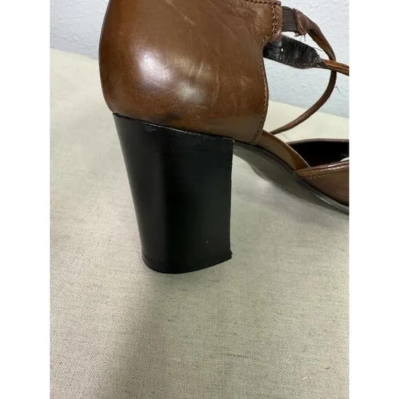 Italobalestri Woman Sandals Size 8 Brown Leather