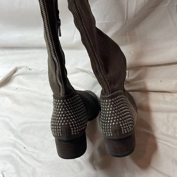 Ivanka Trump Fanci Studded Motorcycle Leather Boots. Size 7.