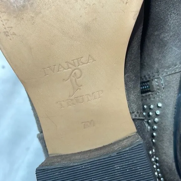 Ivanka Trump Fanci Studded Motorcycle Leather Boots. Size 7.