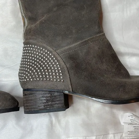 Ivanka Trump Fanci Studded Motorcycle Leather Boots. Size 7.