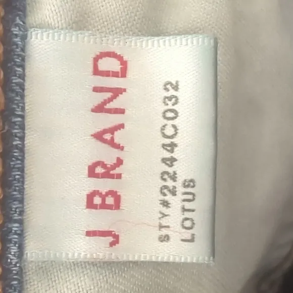 J BRAND &quot;Kiki Flare&quot; lotus wash jeans bell bottoms frayed/raw hem 23x34L TALL