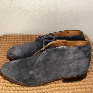J Crew Bennett 05704 Men’s Sz 12 Chukka Boots Gray Suede Leather‎ Laced Up