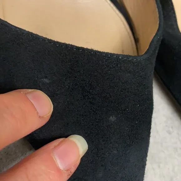 J Crew black leather heals 2”