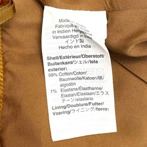 J Crew Mini Skirt 0 Corduroy Mercantile Golden Amber Mustard Yellow Retro Preppy