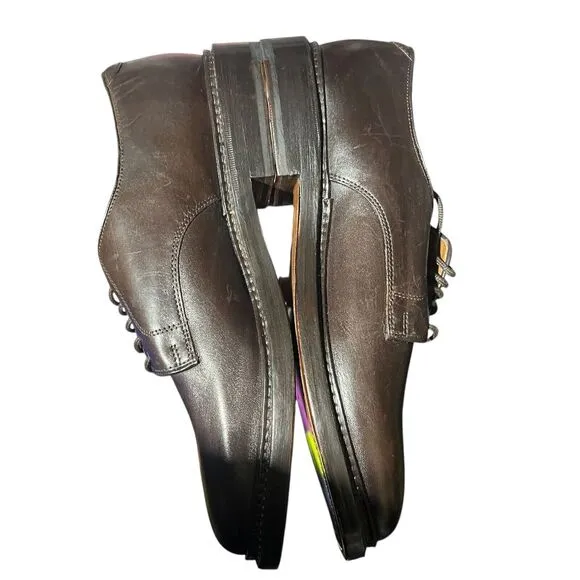 J CREW Shoes Mens 10 Ludlow Derbys Dark Brown Leather Lace Up $248 AH880